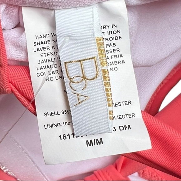 🌻NEW BCA by Rebecca Virtue Tori Coral Twist One Piece Plunge Swimsuit Size M - Picture 8 of 11